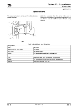 Jcb 540 140 telescopic handler service repair manual | PDF