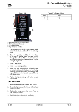 Jcb Injector Code Jcb 541 70 tier 4 telescopic handler service repair manual sn from ...