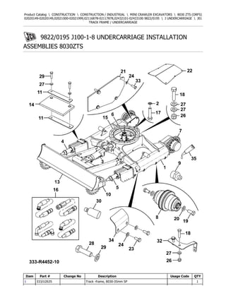 Orfs Assembly JCB 8030 ZTS (ORFS) Mini Crawler Excavator Parts Catalogue Manual ...