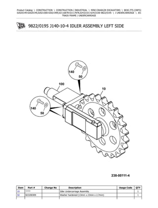 Orfs Assembly JCB 8030 ZTS (ORFS) Mini Crawler Excavator Parts Catalogue Manual ...