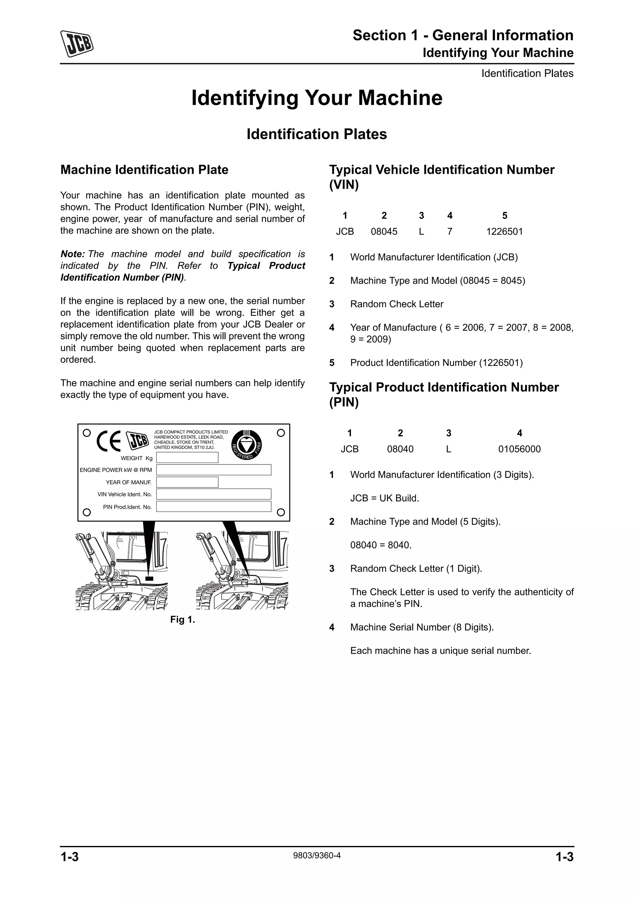 Jcb 8050 rts mini crawler excavator service repair manual | PDF