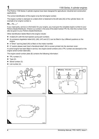 Jcb diesel 1100 series engine rg service repair manual | PDF