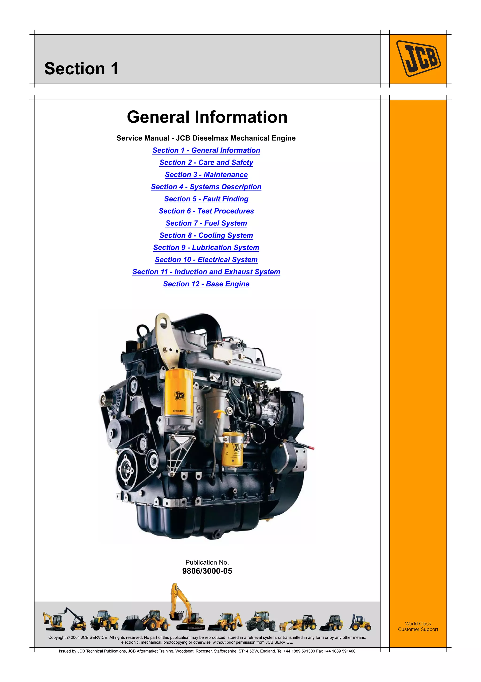 メンテナンス 55 Jcb dieselmax engine (sa sc build) service repair manual | PDF