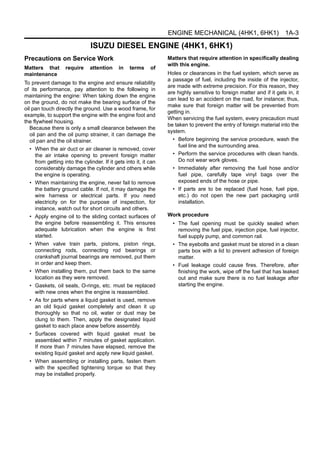 Jcb isuzu 6 hk1 engine service repair manual PDF