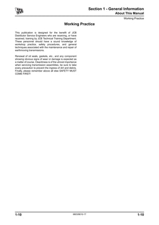 Jcb transmissions service repair manual | PDF