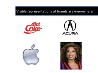 Visible representations of brands are everywhere 