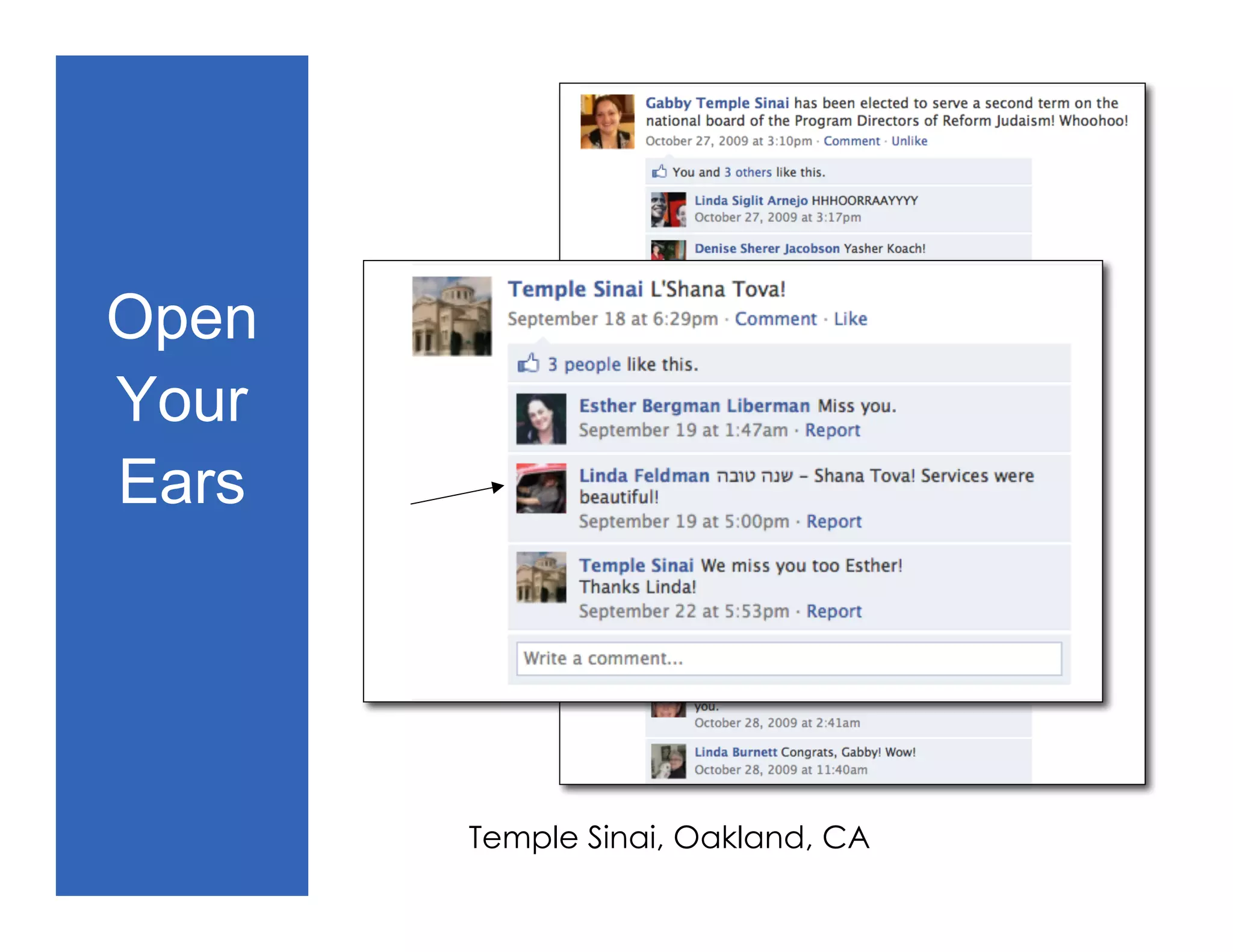 Open
Your
Ears




       Temple Sinai, Oakland, CA
 