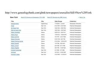 http://www.genealogybank.com/gbnk/newspapers/sourcelist/full/#New%20York
 
