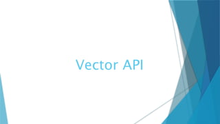 Vector API
 