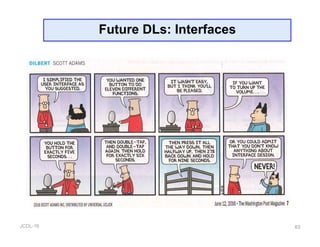 JCDL-16
Future DLs: Interfaces
63
 