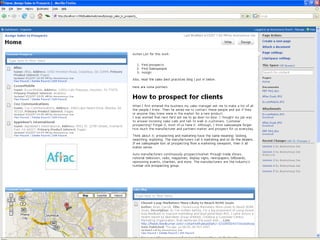 Sales team collaborative workspace 