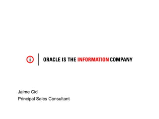 Jaime Cid Principal Sales Consultant 