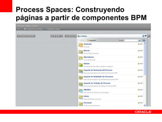 Process Spaces: Construyendo páginas a partir de componentes BPM 