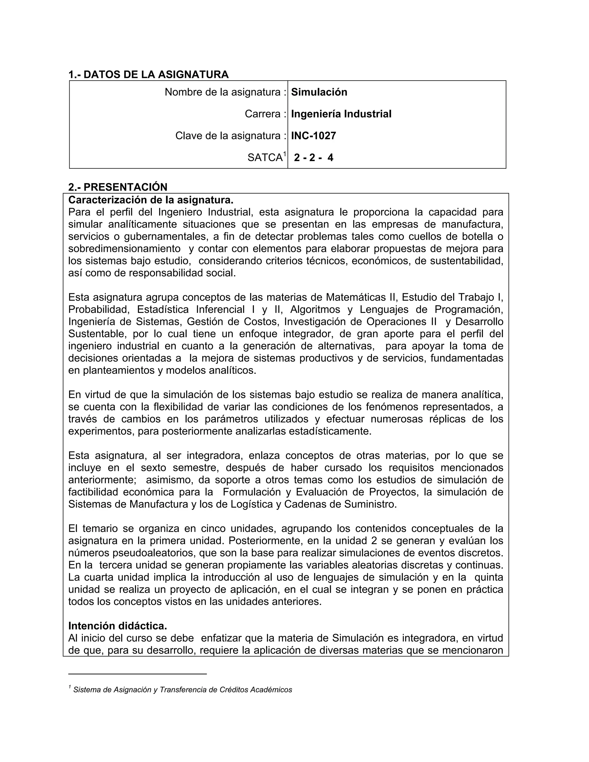 temas simulacion itsa tec acuna | PDF