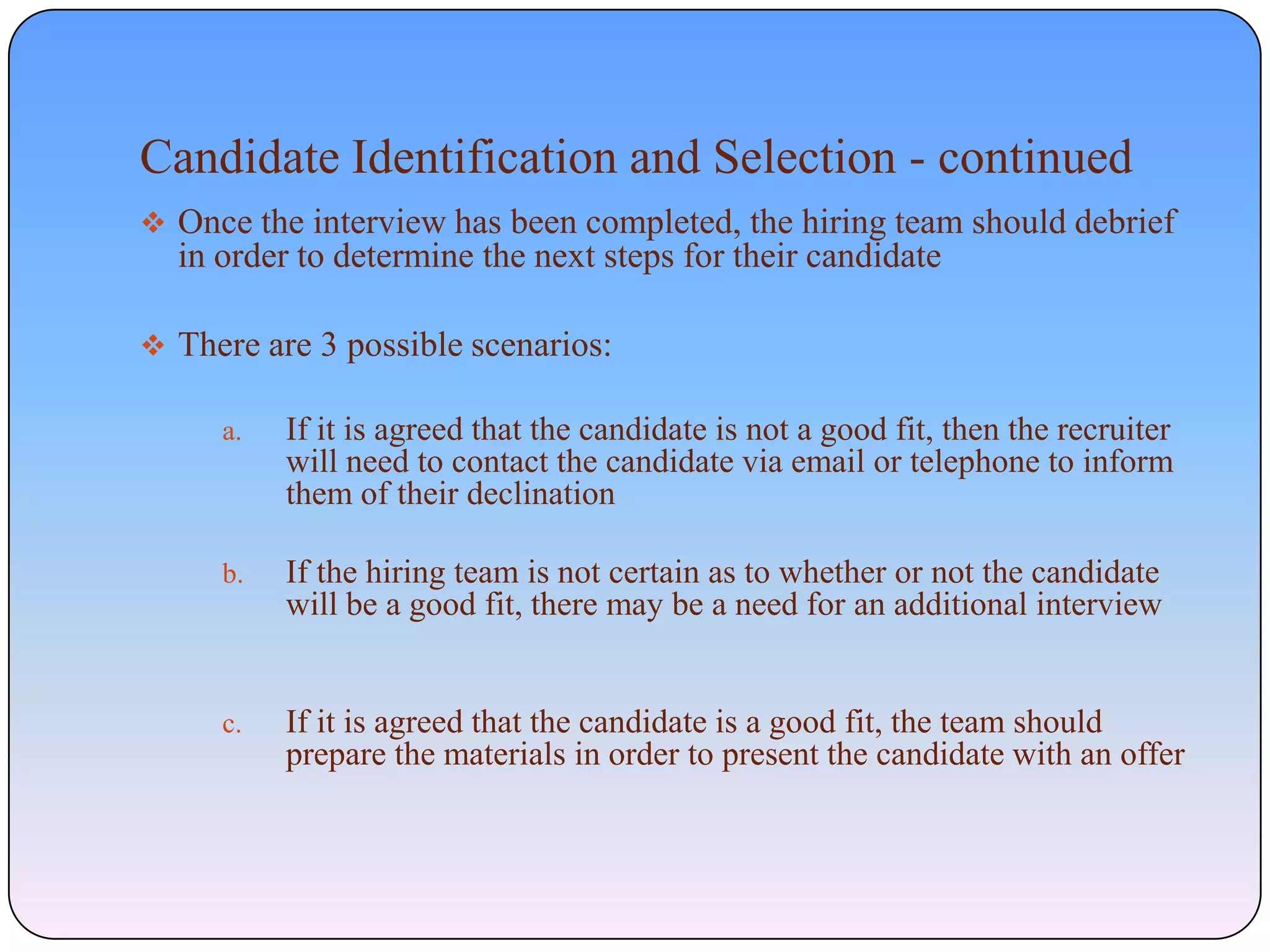JCG Recruitment Process