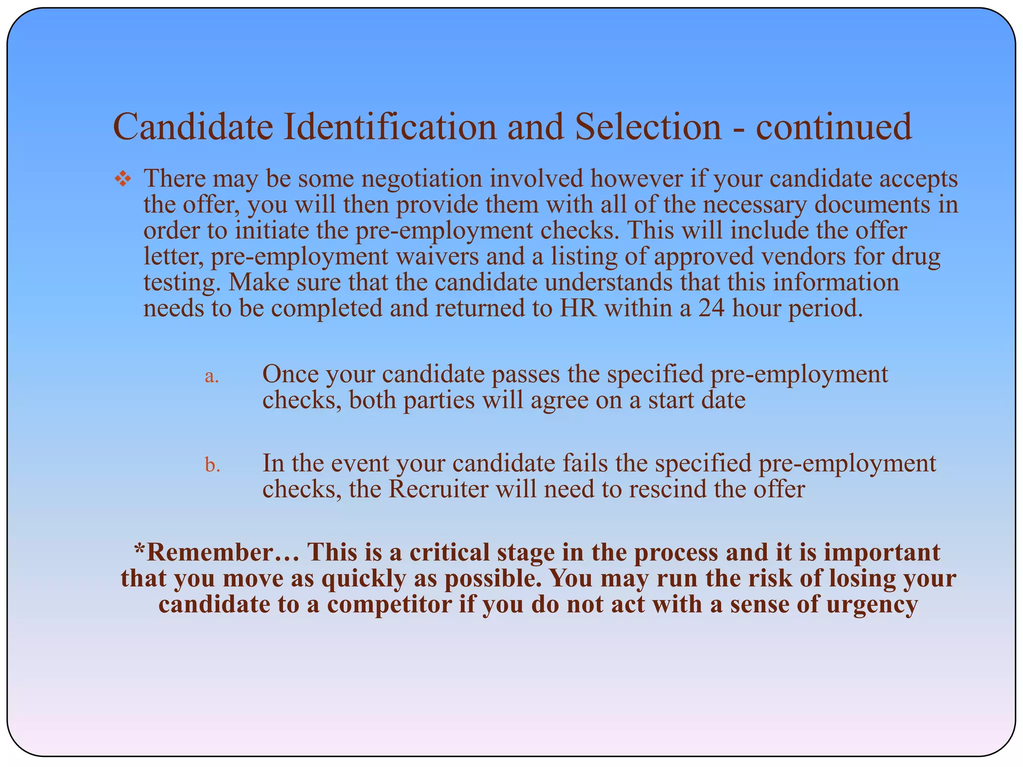 JCG Recruitment Process