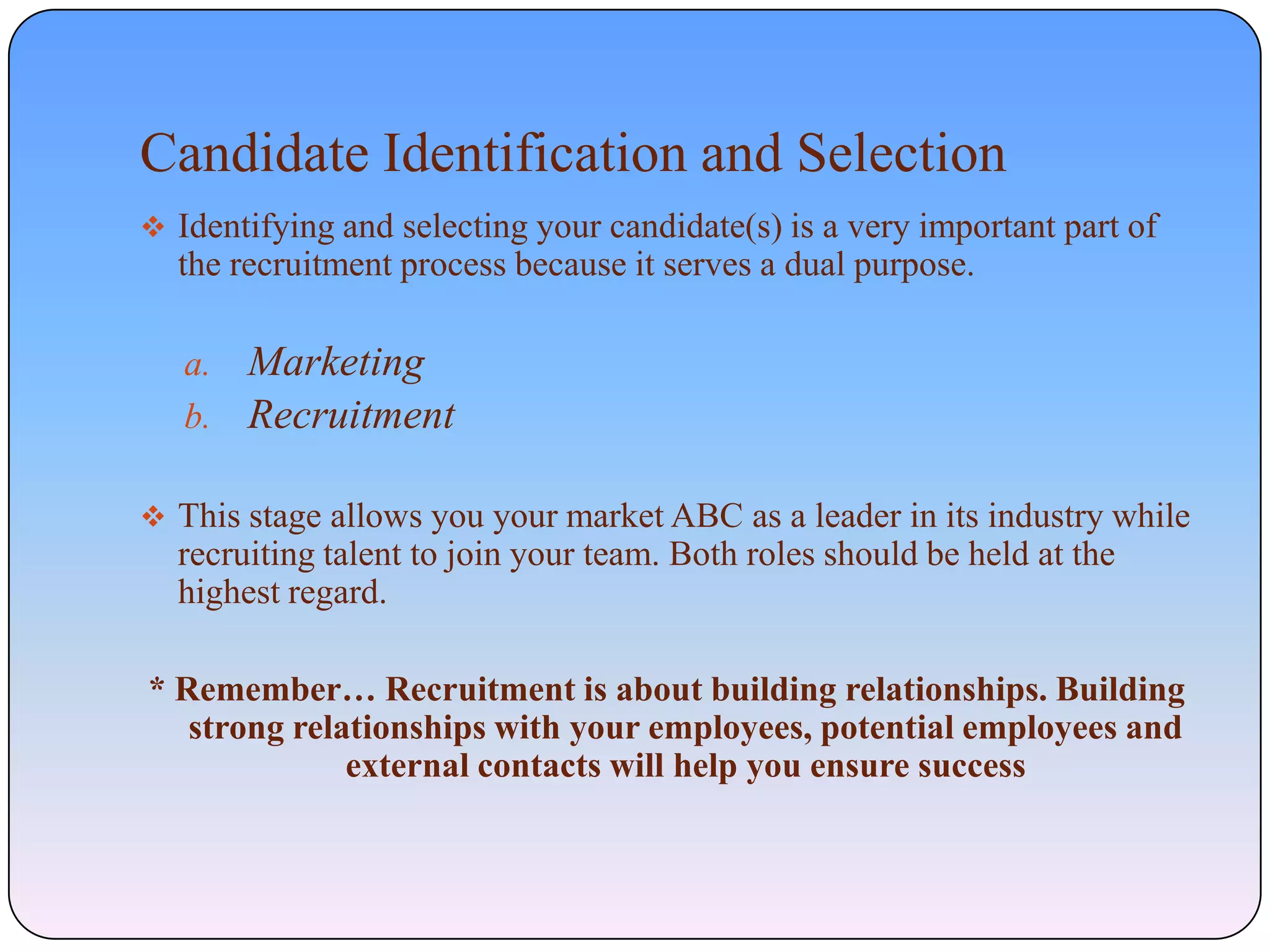 JCG Recruitment Process