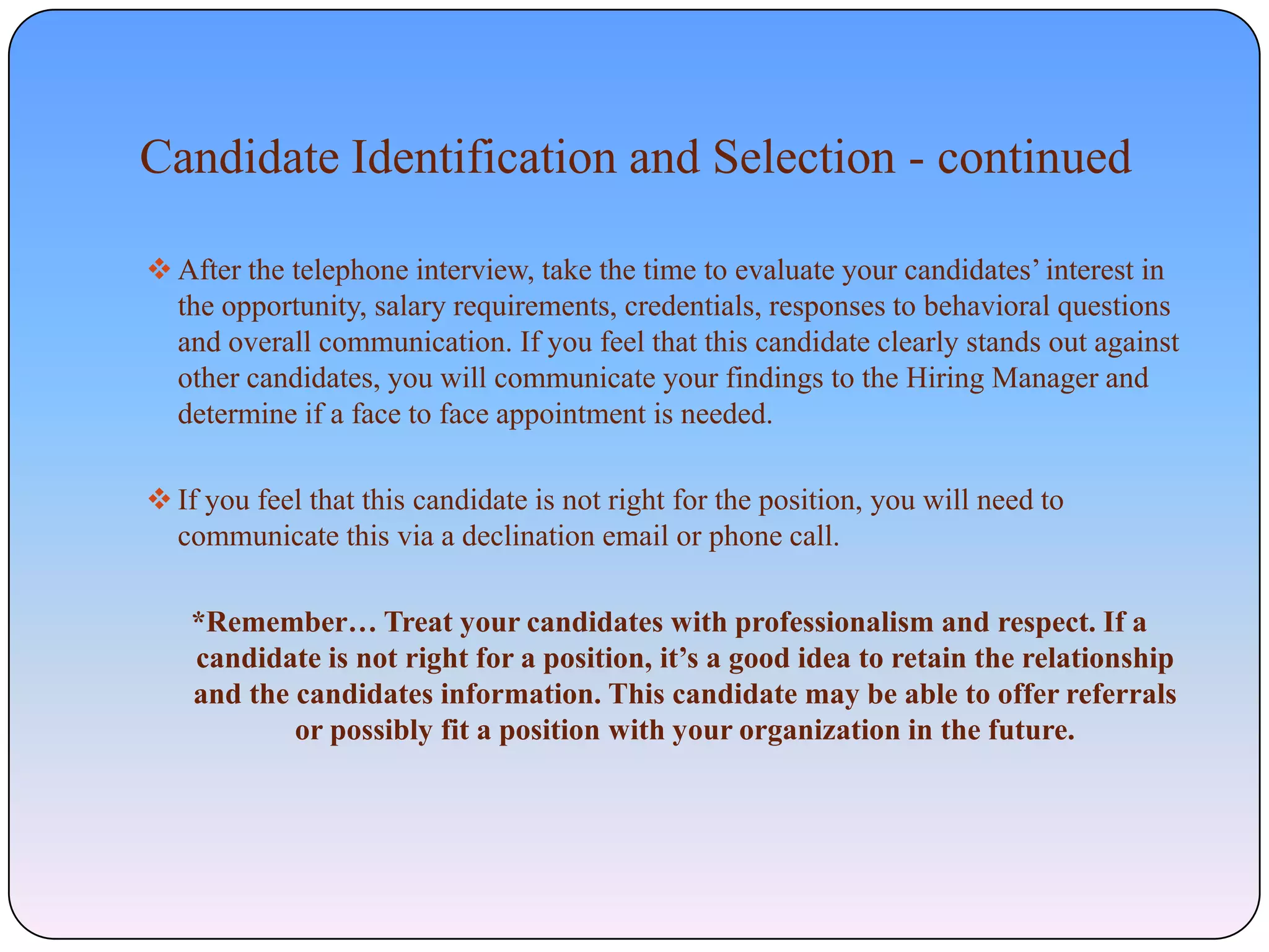 JCG Recruitment Process