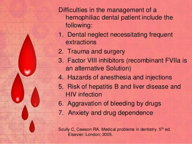 Dental Management Of The Hemophilic Patient