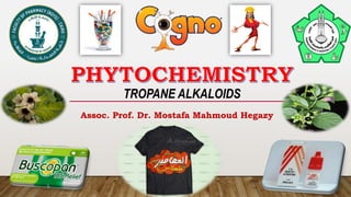 TROPANE ALKALOIDS
Assoc. Prof. Dr. Mostafa Mahmoud Hegazy
 