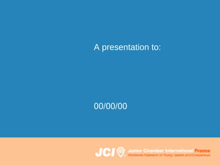A presentation to: 00/00/00 