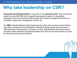 JCI CSR Leadership Toolkit | PPT