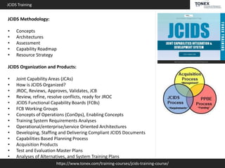JCIDS Training : Tonex Training | PPTX
