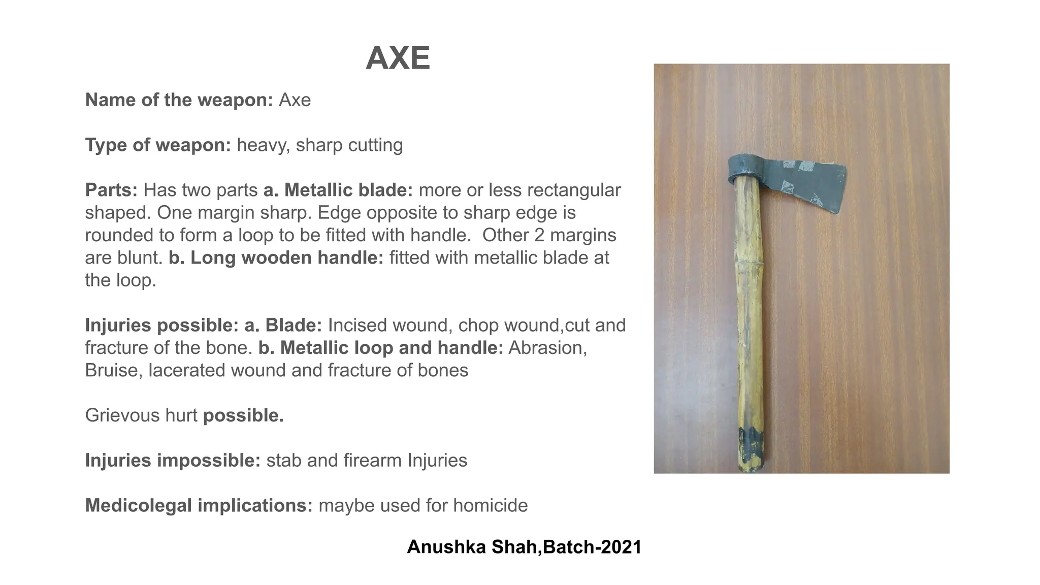 Forensic medicine weapon ppt presentation | PDF