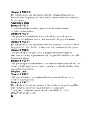 Condition For Coverage Asc Overview.pdf Jci material | DOCX