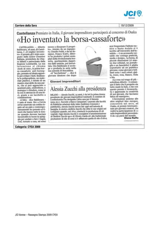Corriere della Sera                      18/12/2009




Categoria: CYEA 2009




JCI Varese – Rassegna Stampa 2009 CYEA
 