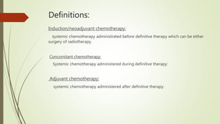 Current Concepts in Chemotherapy for Head and Neck Cancer | PPTX