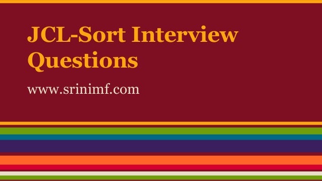 jcl-sort-interview-questions