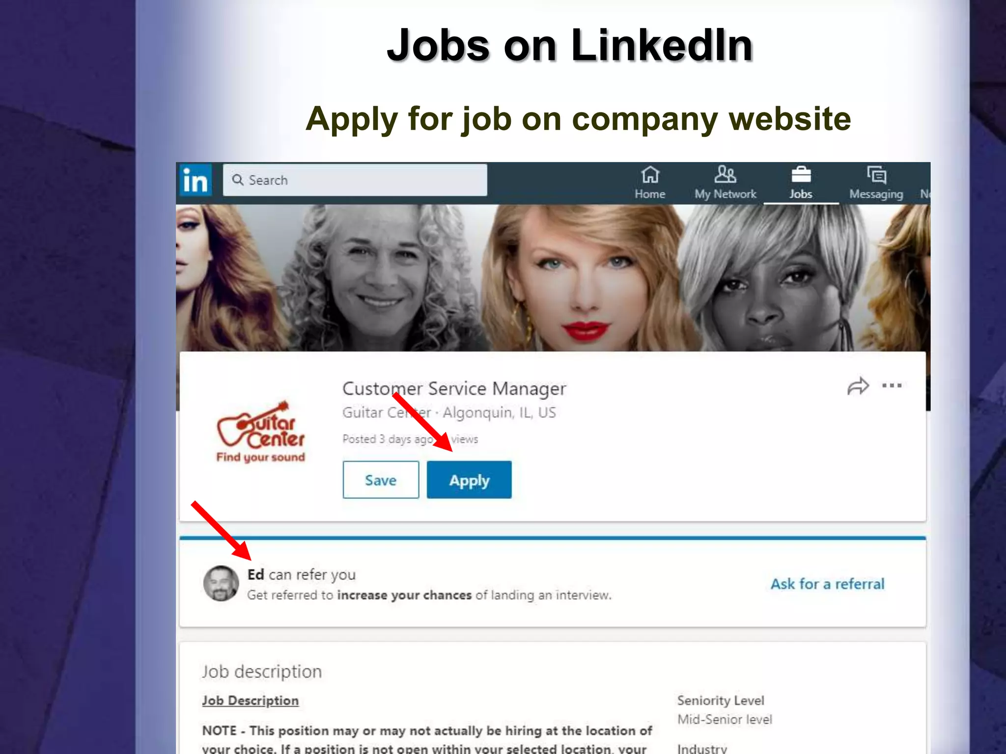 Jobs on LinkedIn
Apply for job on company website
44
 