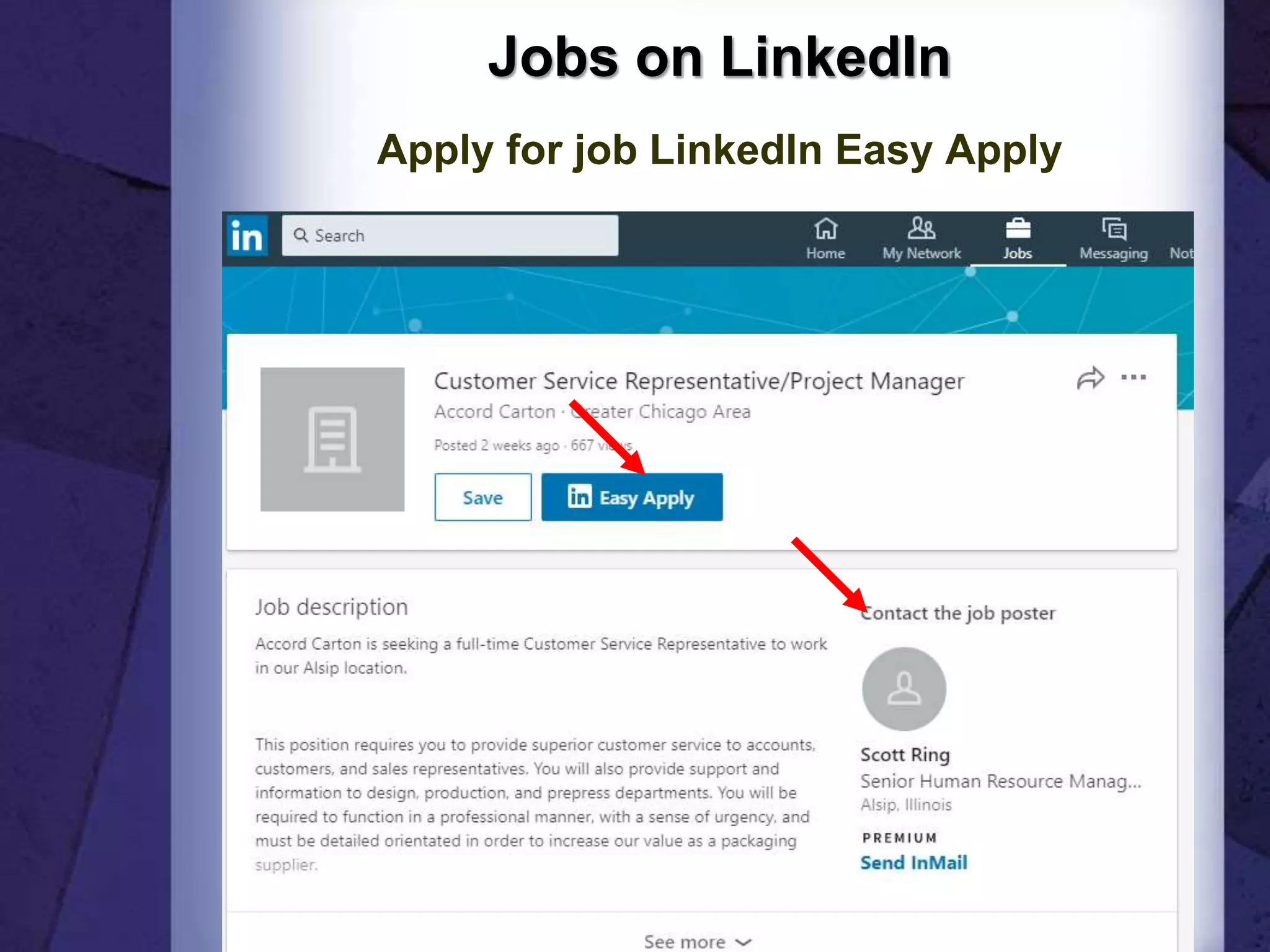 Jobs on LinkedIn
Apply for job LinkedIn Easy Apply
45
 