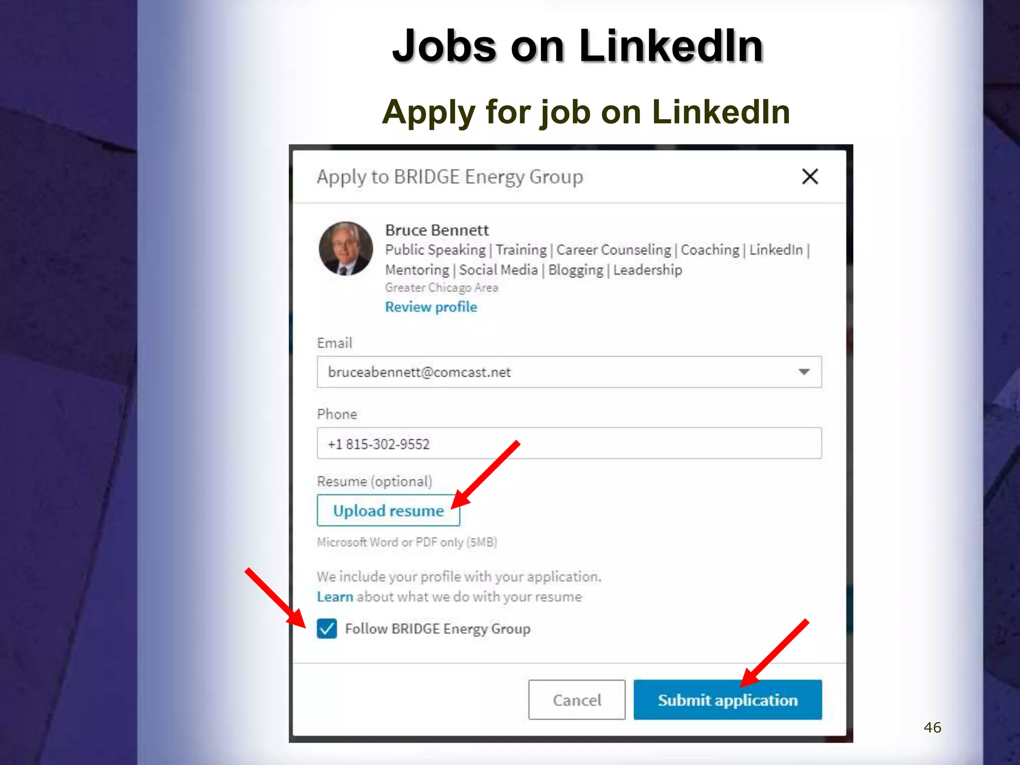 Jobs on LinkedIn
Apply for job on LinkedIn
46
 