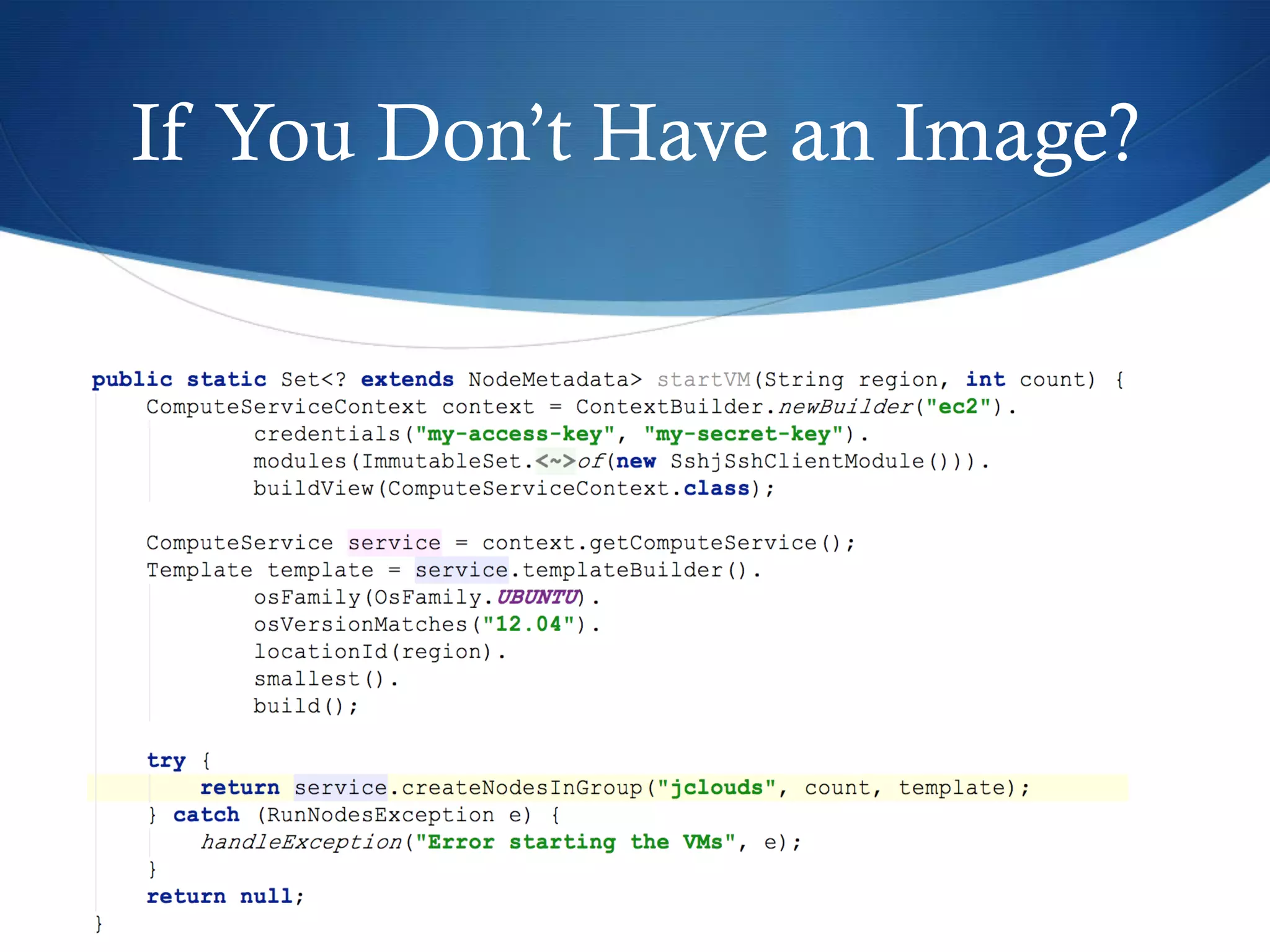If You Don’t Have an Image?

 