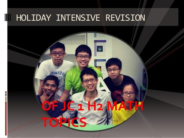 JC Maths Tuition in Singapore