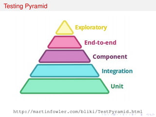 Testing Pyramid
http://martinfowler.com/bliki/TestPyramid.html
 