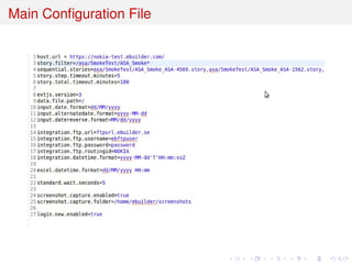 Main Conﬁguration File
 