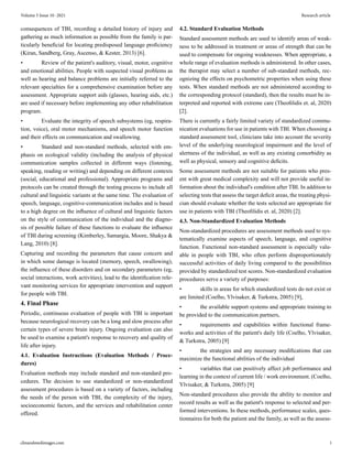Evaluation After Traumatic Brain Injuries (TBI) | PDF