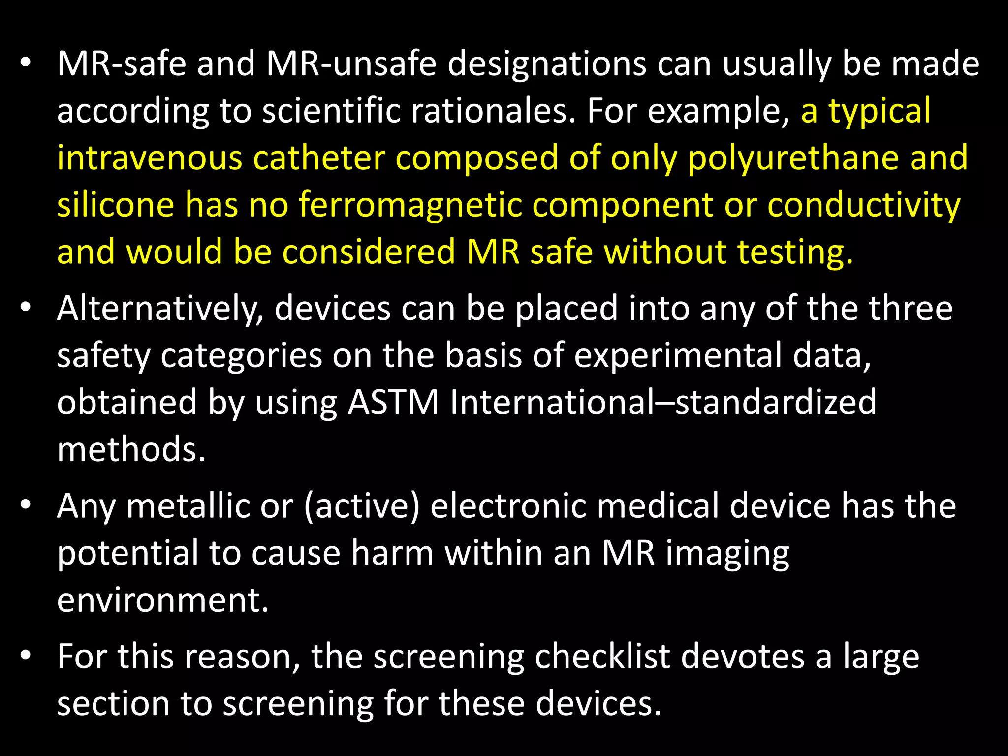 MRI safety | PPTX