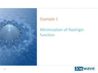 41
Example 1
Minimization of Rastrigin
function
 