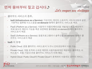 .

                                .
    •    IaaS (Infrastructure as a Service):             ,               ,
                                      on-demand                                      .

    •    PaaS (Platform as a Service):                              /
                                                             on-demand
                          .
    •    SaaS (Software as a Service):                               on-demand


     IaaS
    •    Public Cloud:                                                           .
    •    Private Cloud:
                  ,                                              .
    •    Hybrid Cloud: Public Cloud      Private Cloud                                   .
 