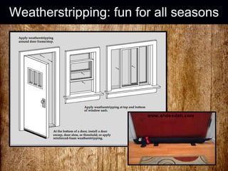 Weatherstripping: fun for all seasons www.ohdeedoh.com 