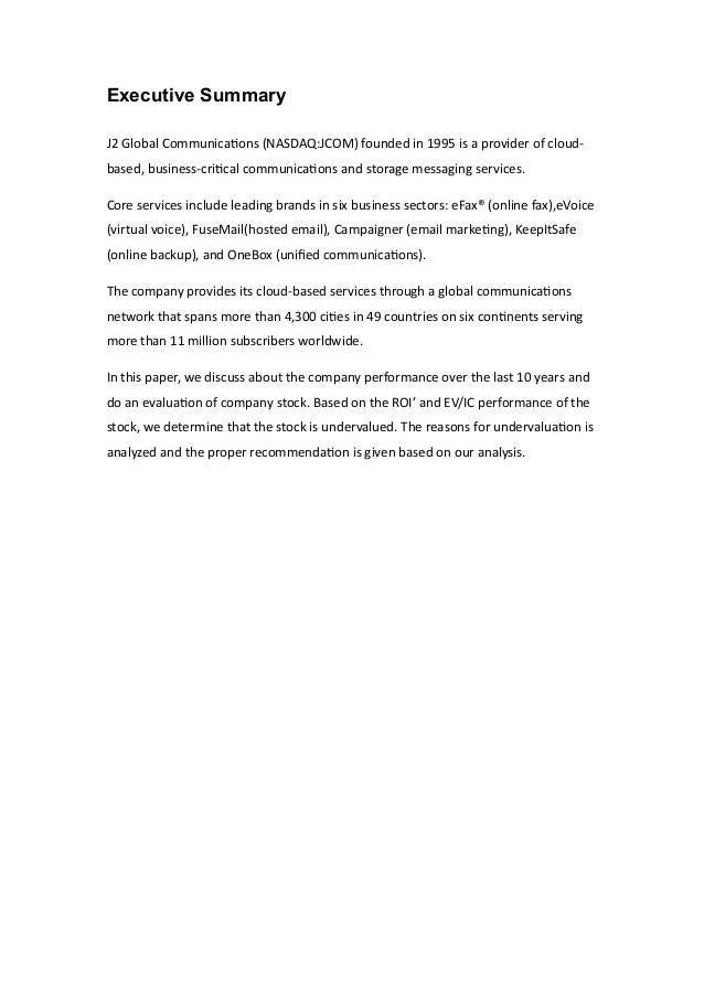 Jcom Strategic Valuation Report