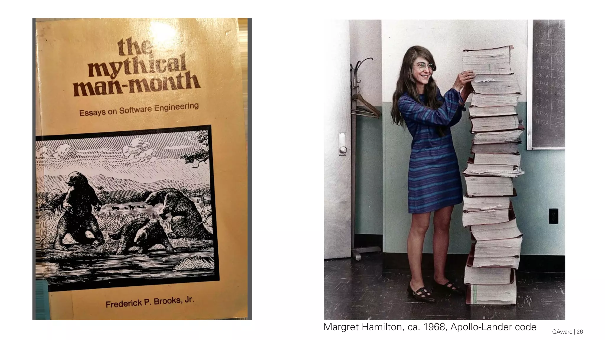 QAware 26
Margret Hamilton, ca. 1968, Apollo-Lander code
 