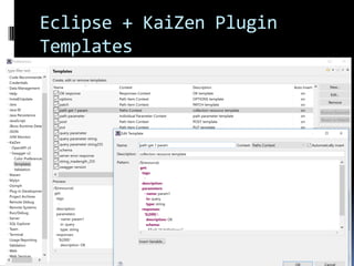 Eclipse + KaiZen Plugin
Templates
 