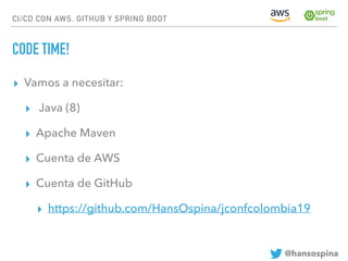 CI/CD CON AWS, GITHUB Y Spring Boot | PDF