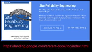 https://landing.google.com/sre/sre-book/toc/index.html
 