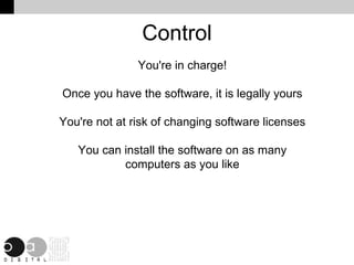 Advantages of Open Source Interoperability Modularity Control 